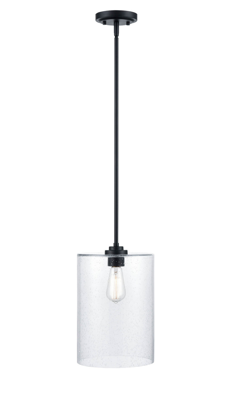 Millennium 9611-MB Moven One Light Mini Pendant, Matte Black Main Image.jpg