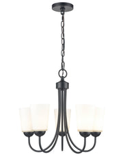 Millennium 9805-MB Ivey Lake Five Light Chandelier, Matte Black Main Image.jpg