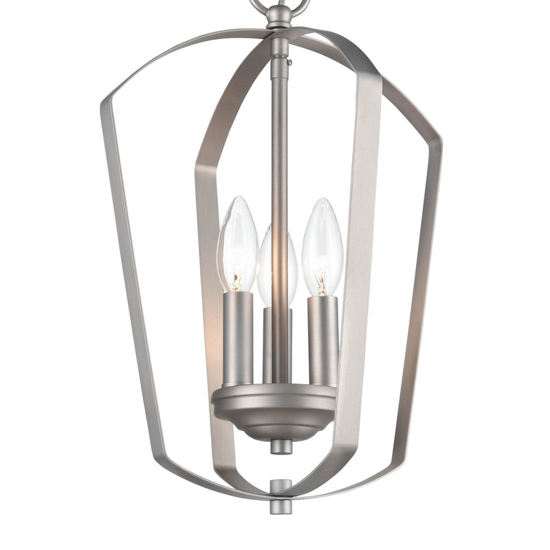 Millennium 9823-SN Ivey Lake Three Light Chandelier, Satin Nickel Main Image.jpg