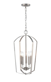 Millennium 9825-SN Ivey Lake Five Light Chandelier, Satin Nickel Main Image.jpg