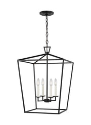 Visual Comfort Studio 5392604-112 Dianna Four Light Lantern, Midnight Black Main Image.jpg