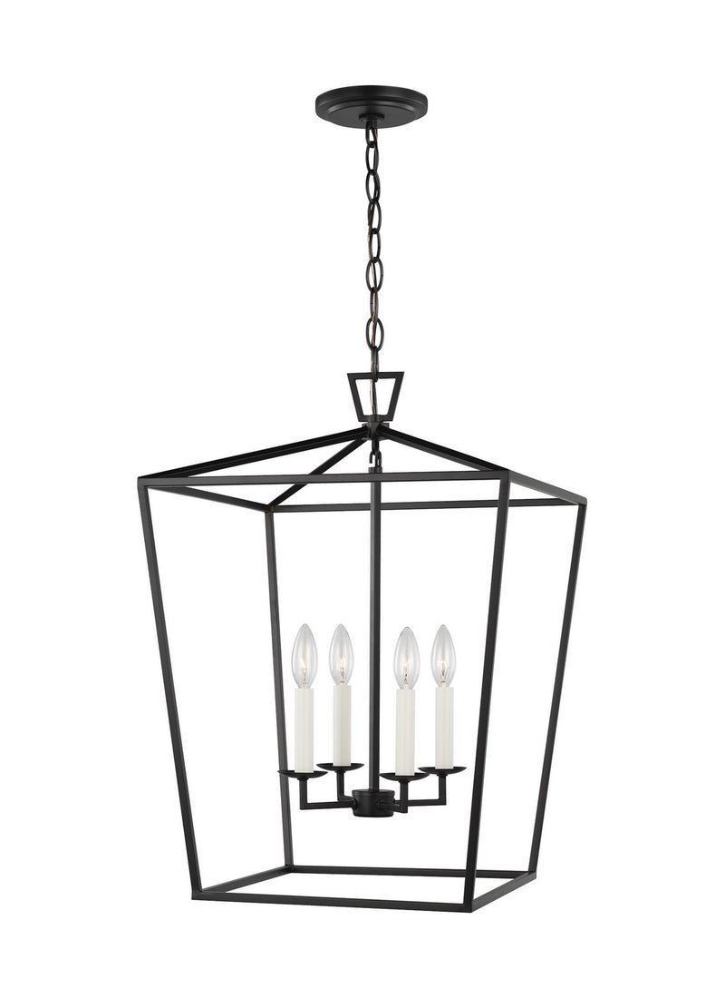 Visual Comfort Studio 5392604-112 Dianna Four Light Lantern, Midnight Black Main Image.jpg