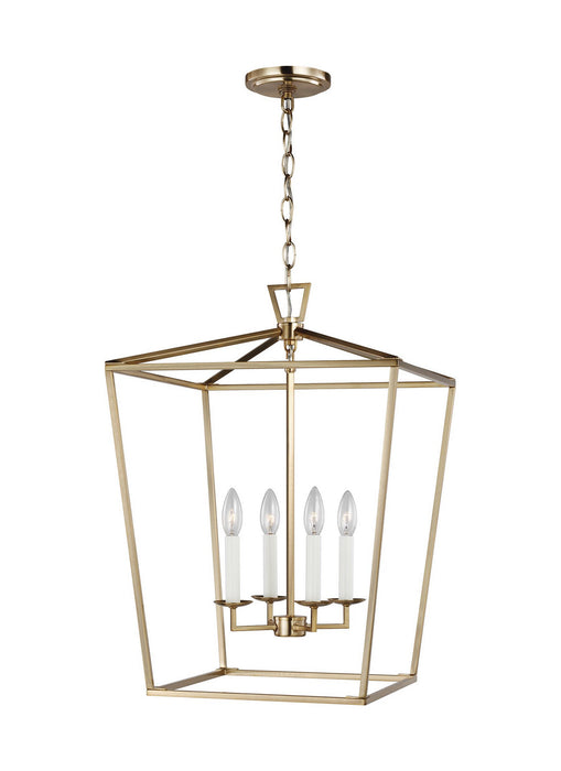 Visual Comfort Studio 5392604-848 Dianna Four Light Lantern, Satin Brass Main Image.jpg