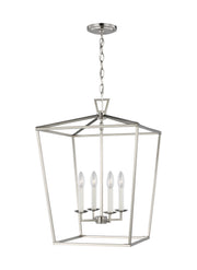 Visual Comfort Studio 5392604EN-962 Dianna Four Light Lantern, Brushed Nickel Main Image.jpg