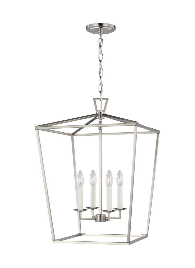 Visual Comfort Studio 5392604EN-962 Dianna Four Light Lantern, Brushed Nickel Main Image.jpg