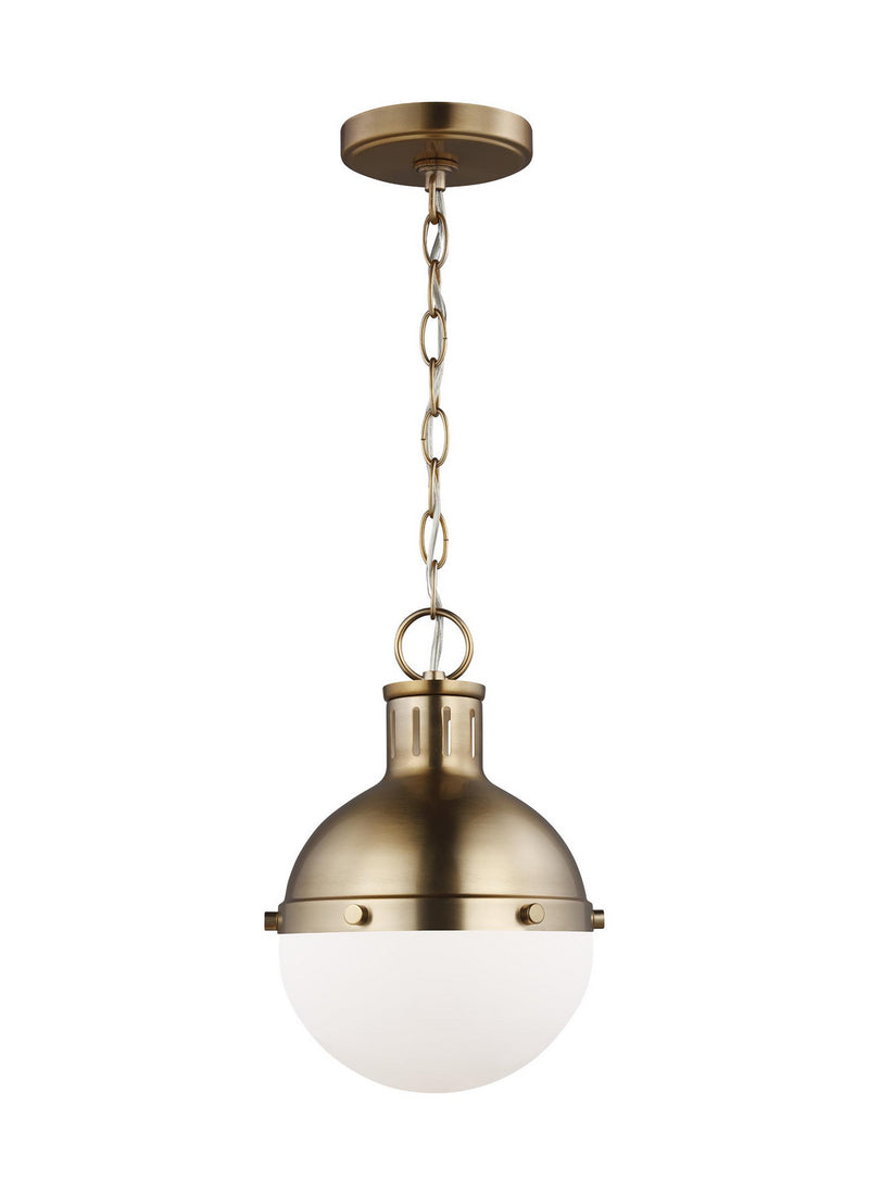Visual Comfort Studio 6177101-848 Hanks One Light Mini Pendant, Satin Brass Main Image.jpg