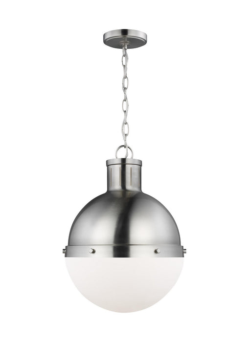 Visual Comfort Studio 6577101-962 Hanks One Light Pendant, Brushed Nickel Main Image.jpg