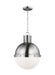 Visual Comfort Studio 6577101-962 Hanks One Light Pendant, Brushed Nickel Main Image.jpg