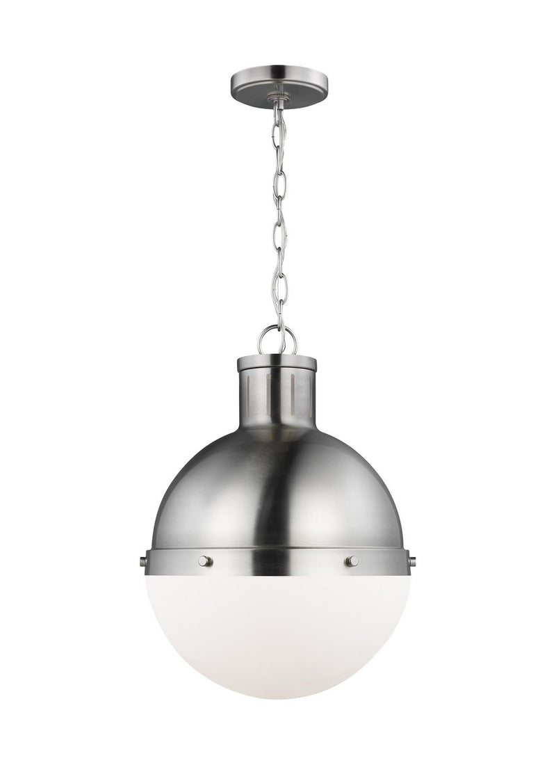 Visual Comfort Studio 6577101EN3-962 Hanks One Light Pendant, Brushed Nickel Main Image.jpg