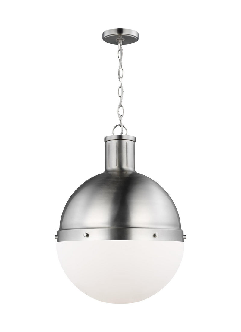 Visual Comfort Studio 6677101-962 Hanks One Light Pendant, Brushed Nickel Main Image.jpg