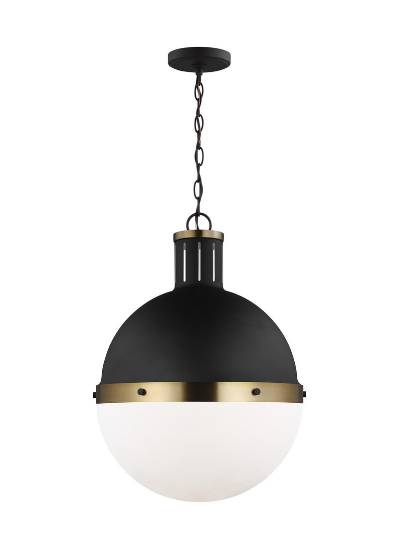 Visual Comfort Studio 6677101EN3-112 Hanks One Light Pendant, Midnight Black Main Image.jpg
