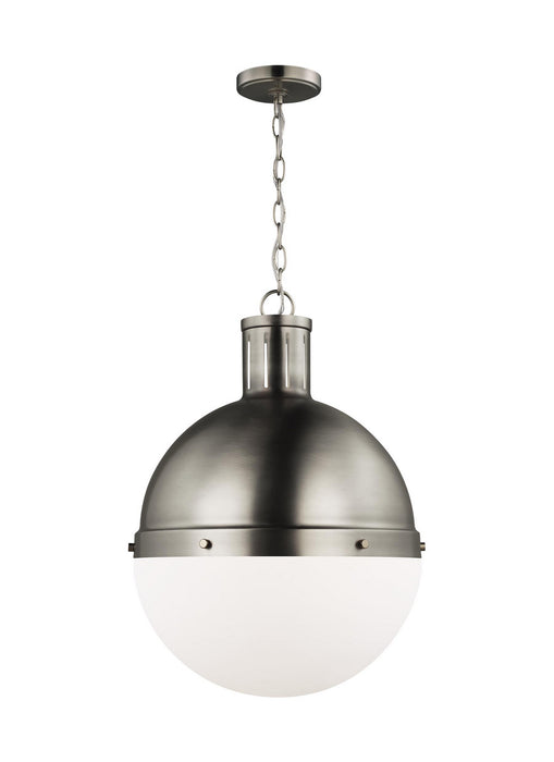 Visual Comfort Studio 6677101EN3-965 Hanks One Light Pendant, Antique Brushed Nickel Main Image.jpg