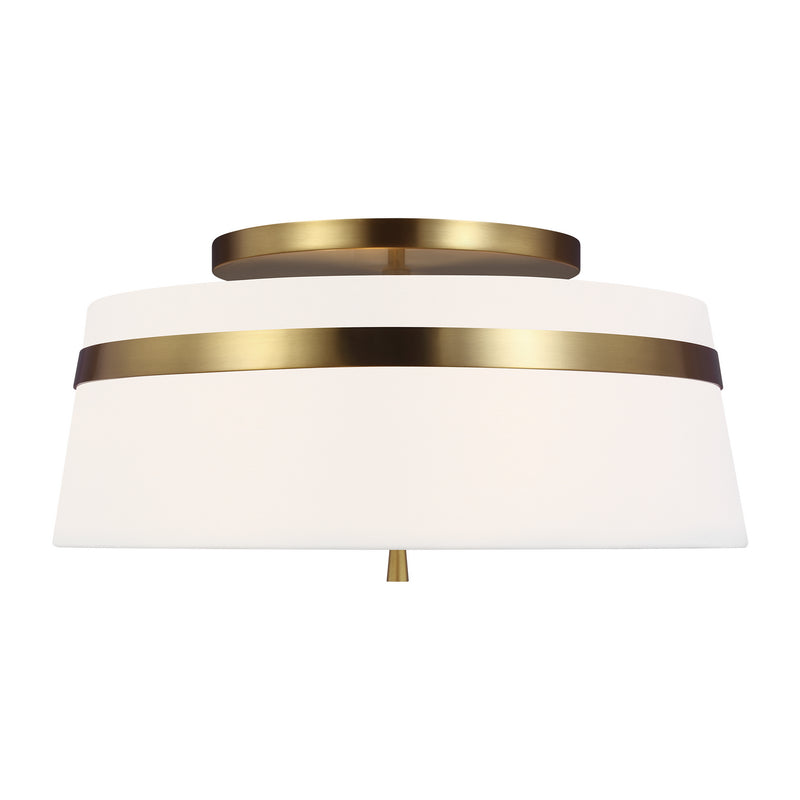 Visual Comfort Studio AF1153BBS Cordtlandt Three Light Semi-Flush Mount, Burnished Brass Main Image.jpg