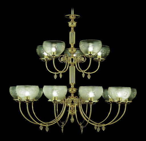 Framburg 7515 PB Chancery 15 Light Foyer Chandelier, Polished Brass Main Image.jpg