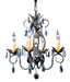 Framburg 9904 MB Liebestraum Four Light Chandelier, Mahogany Bronze Main Image.jpg