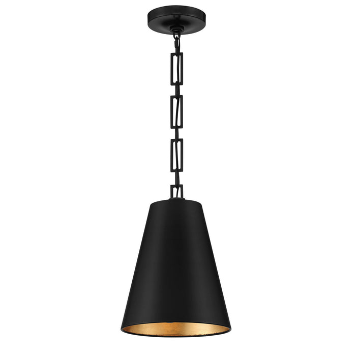 Crystorama 8685-MK-GA Alston Two Light Chandelier Matte Black / Antique Gold Main Image.jpg
