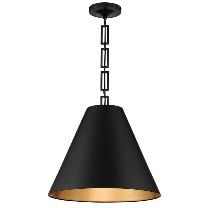 Crystorama 8687-MK-GA Alston Three Light Chandelier Matte Black / Antique Gold Main Image.jpg
