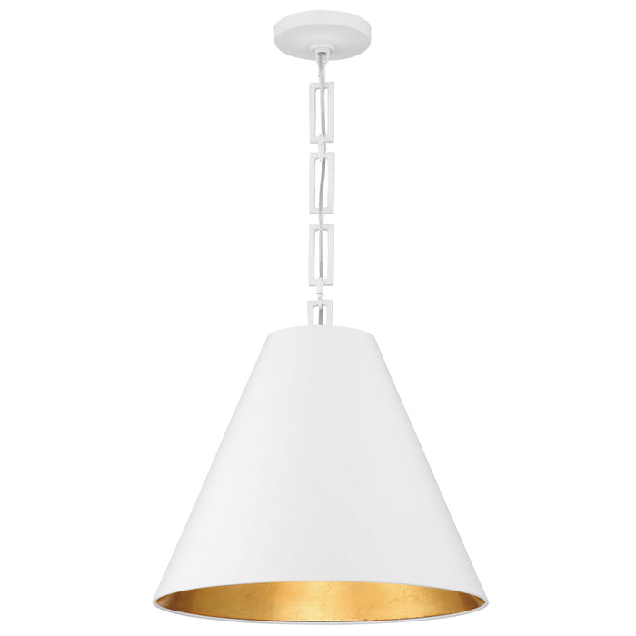 Crystorama 8687-MT-GA Alston Three Light Chandelier Matte White / Antique Gold Main Image.jpg