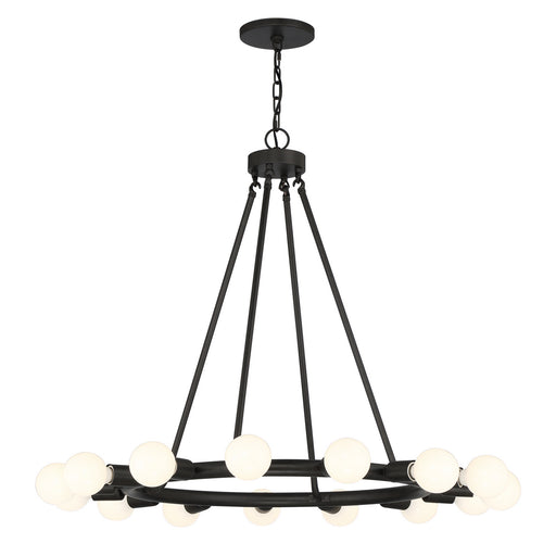 Crystorama 9046-BK Dakota 15 Light Chandelier Black Main Image.jpg