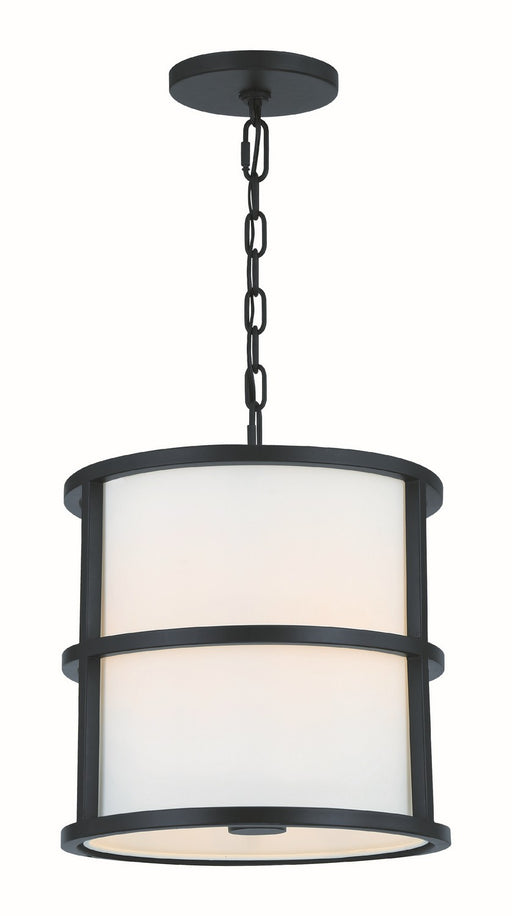 Crystorama 9593-MK Hulton Three Light Pendant Matte Black Main Image.jpg