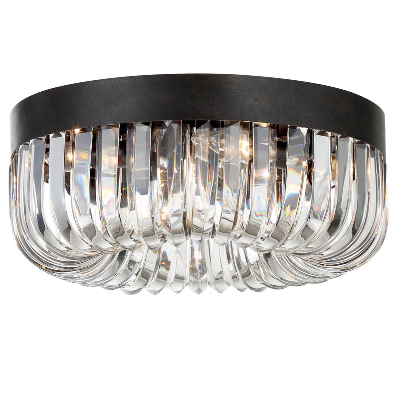 Crystorama ALI-B2005-CZ Alister Five Light Flush Mount Charcoal Bronze Main Image.jpg
