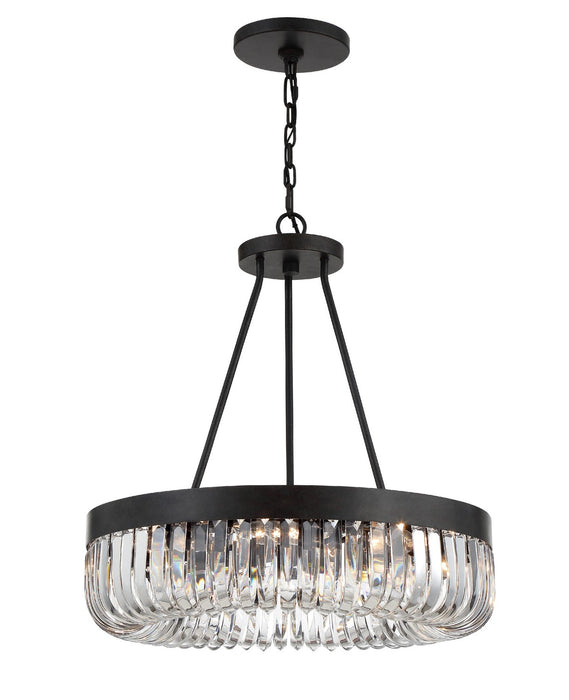 Crystorama ALI-B2008-CZ Alister Eight Light Chandelier Charcoal Bronze Main Image.jpg