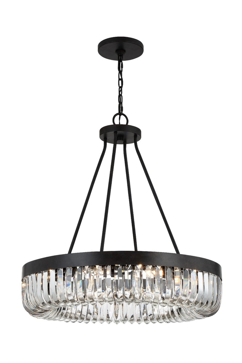 Crystorama ALI-B2010-CZ Alister Ten Light Chandelier Charcoal Bronze Main Image.jpg