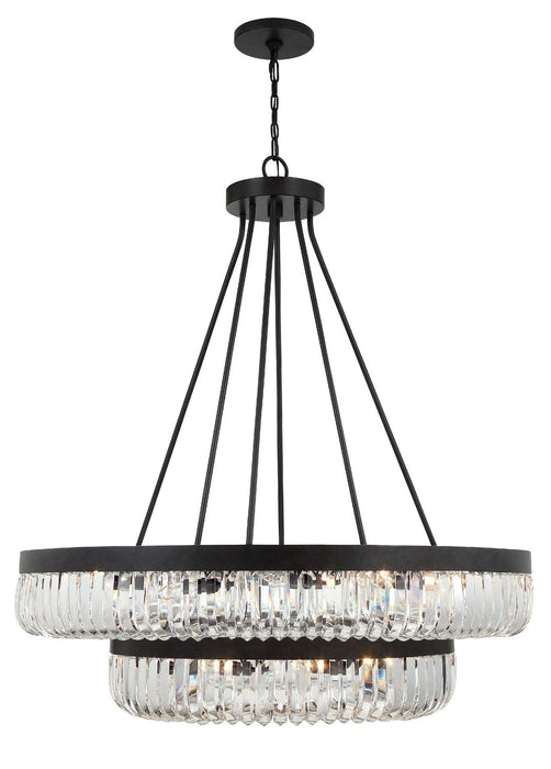 Crystorama ALI-B2026-CZ Alister 26 Light Chandelier Charcoal Bronze Main Image.jpg