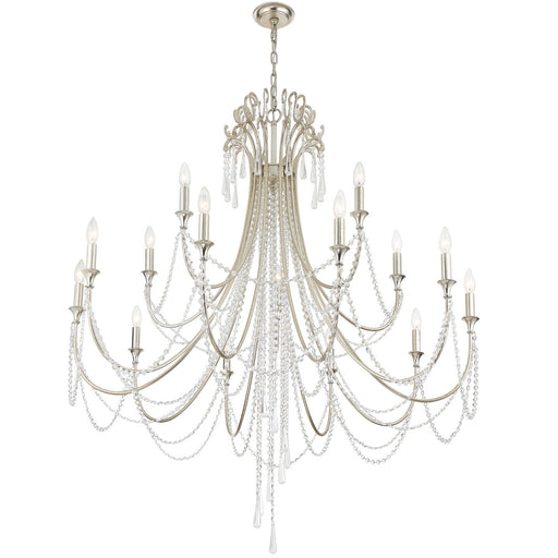 Crystorama ARC-1919-SA-CL-MWP Arcadia 15 Light Chandelier Antique Silver Main Image.jpg