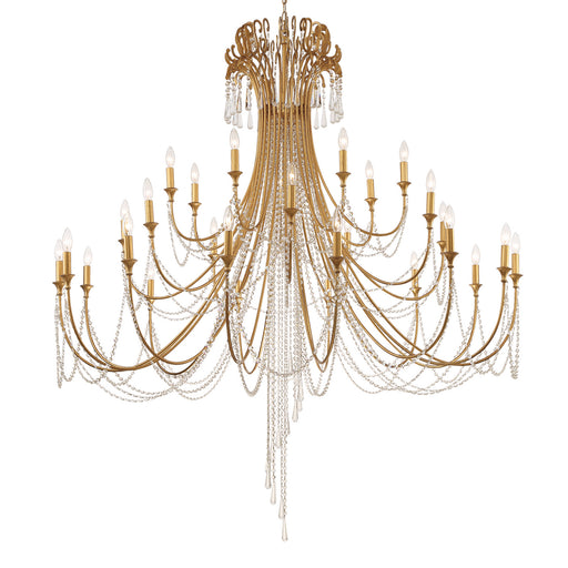 Crystorama ARC-1929-GA-CL-MWP Arcadia 28 Light Chandelier Antique Gold Main Image.jpg