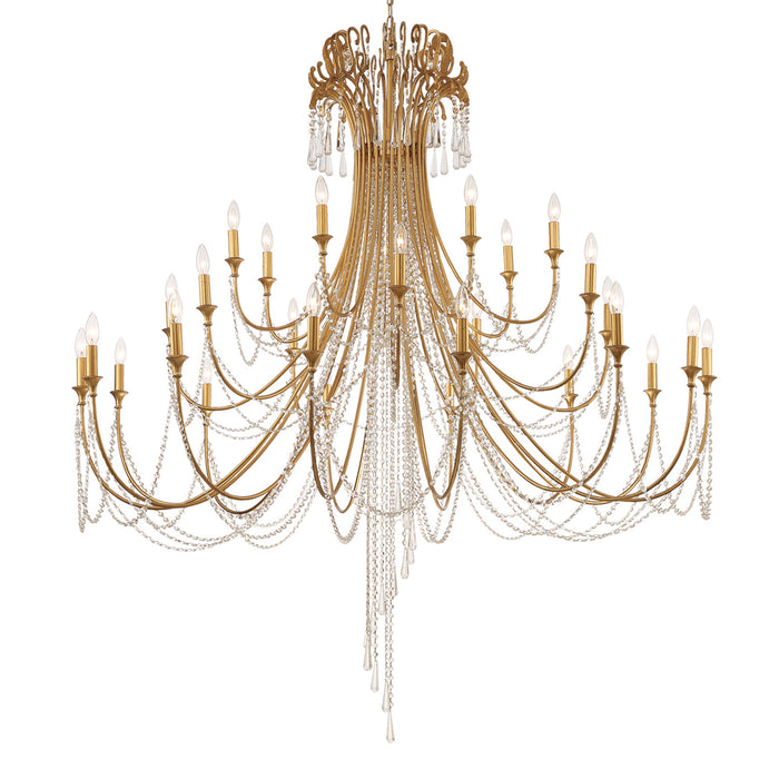 Crystorama ARC-1929-GA-CL-MWP Arcadia 28 Light Chandelier Antique Gold Main Image.jpg
