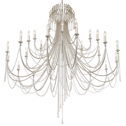 Crystorama ARC-1929-SA-CL-MWP Arcadia 28 Light Chandelier Antique Silver Main Image.jpg