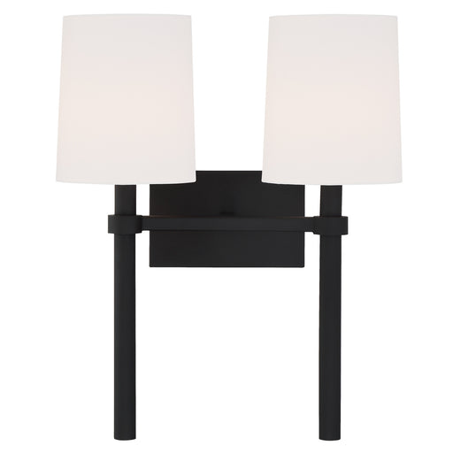 Crystorama BRO-452-BF Bromley Two Light Wall Sconce Black Forged Main Image.jpg