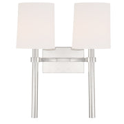 Crystorama BRO-452-PN Bromley Two Light Wall Sconce Polished Nickel Main Image.jpg