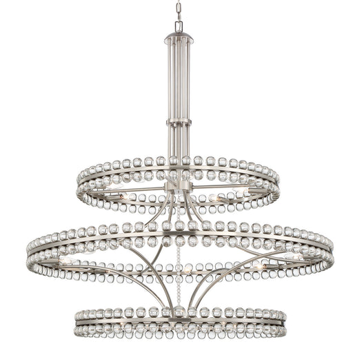 Crystorama CLO-8000-BN Clover 24 Light Chandelier Brushed Nickel Main Image.jpg