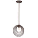 Crystorama DOR-B7700-FB Doral One Light Pendant Forged Bronze Main Image.jpg