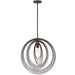 Crystorama DOR-B7711-FB Doral One Light Pendant Forged Bronze Main Image.jpg