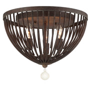 Crystorama DUV-620-FB Duval Three Light Flush Mount Forged Bronze Main Image.jpg