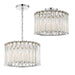 Crystorama ELL-B3004-PN Elliot Four Light Pendant Polished Nickel Main Image.jpg