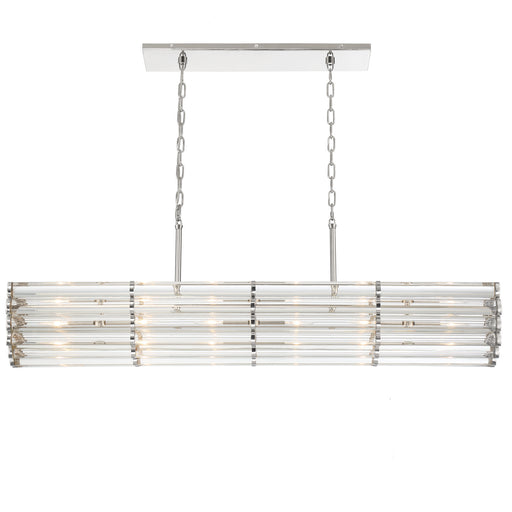 Crystorama ELL-B3007-PN Elliot Six Light Chandelier Polished Nickel Main Image.jpg