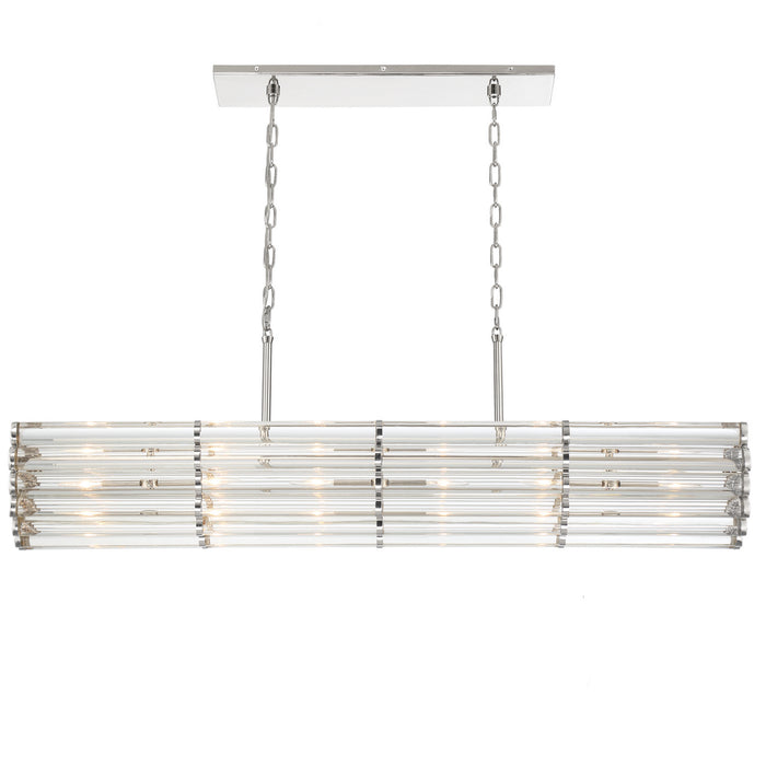 Crystorama ELL-B3007-PN Elliot Six Light Chandelier Polished Nickel Main Image.jpg