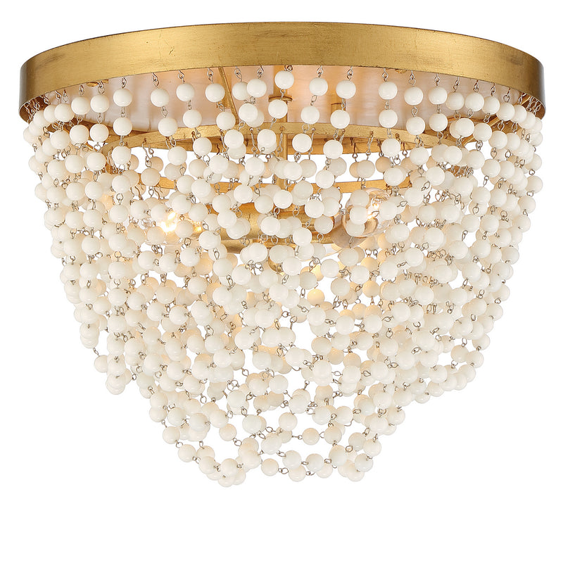 Crystorama FIO-A9103-GA-WH Fiona Three Light Flush Mount Antique Gold Main Image.jpg