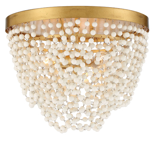 Crystorama FIO-A9103-GA-WH Fiona Three Light Flush Mount Antique Gold Main Image.jpg