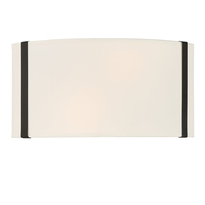 Crystorama FUL-902-BK Fulton Two Light Wall Sconce Black Main Image.jpg