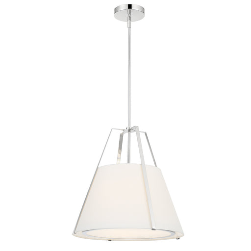 Crystorama FUL-904-PN Fulton Three Light Pendant Polished Nickel Main Image.jpg