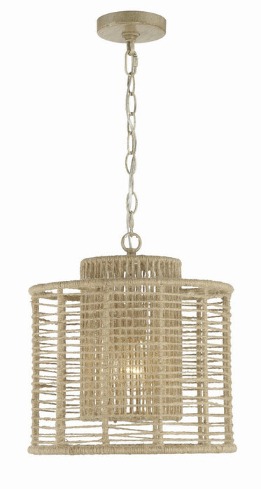 Crystorama JAY-A5001-BS Jayna One Light Pendant Burnished Silver Main Image.jpg