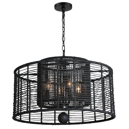 Crystorama JAY-A5004-MK Jayna Four Light Chandelier Matte Black Main Image.jpg