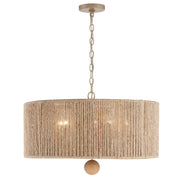 Crystorama JES-B7105-BS Jessa Five Light Pendant Burnished Silver Main Image.jpg