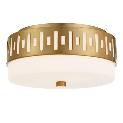 Crystorama KEA-B8200-VG Keaton Two Light Flush Mount Vibrant Gold Main Image.jpg