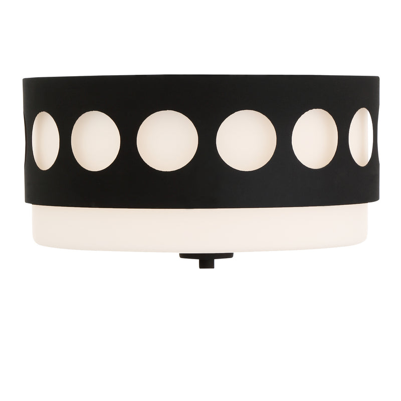 Crystorama KIR-B8100-BF Kirby Two Light Flush Mount Black Forged Main Image.jpg
